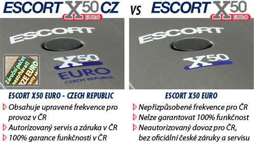 ESCORT X50 EURO - CZ